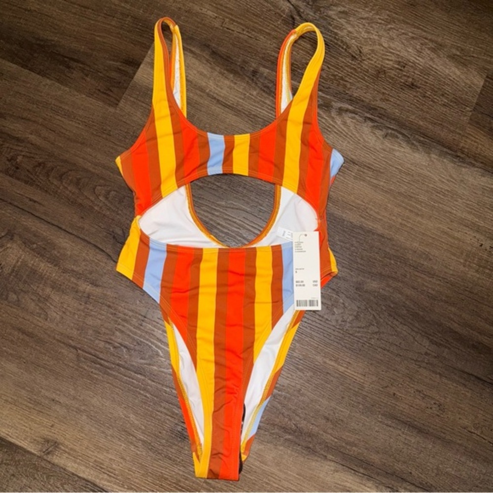 NWT Urban Outfitters Striped Festival Bodysuit/Swimsuit  One Piece